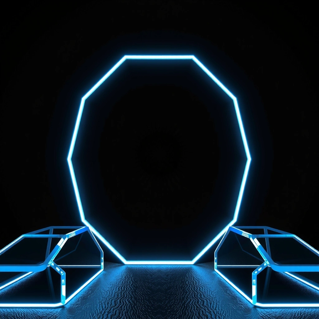 Neon Grid Visualization